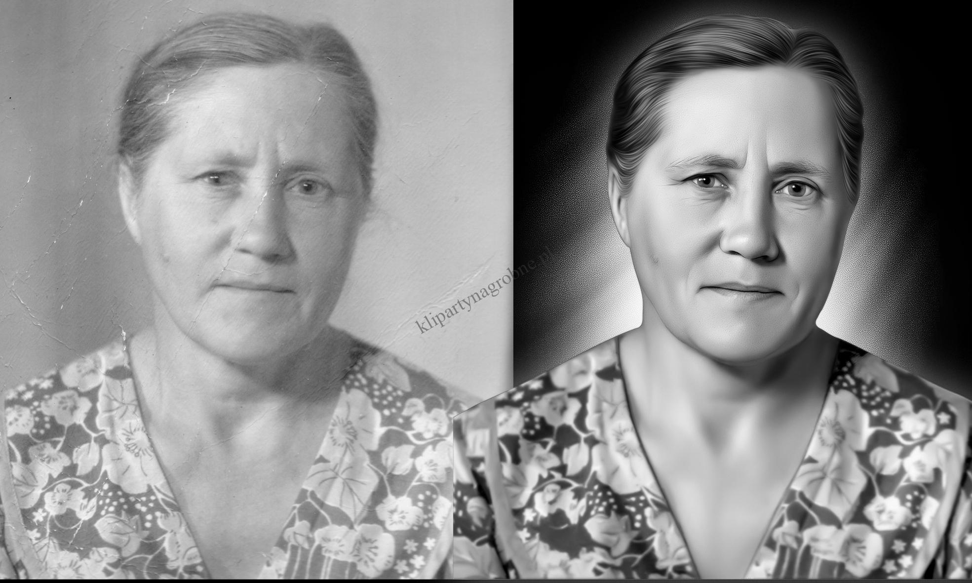 retusz zdjęć do graweru w kamieniu