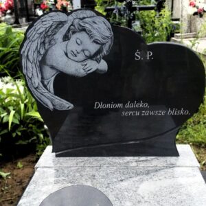 grafika aniołka na nagrobek