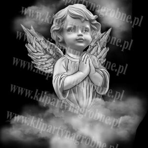 anioł grawer w kamieniu