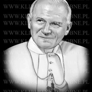 Jan Paweł II grafika w kamieniu